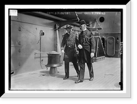 Historic Framed Print, Capt. J.H. Oliver and Cdr. C. Hughes,  17-7/8" x 21-7/8"