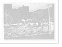 Cleaning snow from streets, New York, Vintage Wall Art