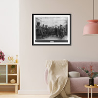 Historic Framed Print, [Inspection of Ambulances in Milan, Italy, during World War I],  17-7/8" x 21-7/8"