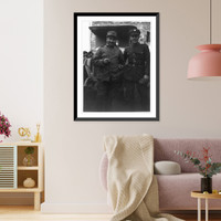 Capt. De Rosso of the Italian Sanitary Corps at the Italian Front during World War I standing with Pease Classic, Vintage Print