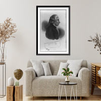 Historic Framed Print, Jean Sylvain Bailly, 1736-1793,  17-7/8" x 21-7/8"