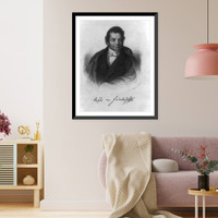 Historic Framed Print, Anselem Frederich Feuerbach, 1829-1880,  17-7/8" x 21-7/8"