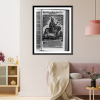 A commander (Aga) of the Janissaries of the Ottoman Turkish army dressed in splendor, on horseback, to lead his warriors into battle, Vintage Poster