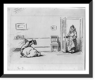 Historic Framed Print, [Father reduces his weight, no. 9],  17-7/8" x 21-7/8"