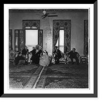 Historic Framed Print, [Abdul Aziz Bin Alsaud in his palace, Saudi Arabia] - 3,  17-7/8" x 21-7/8"