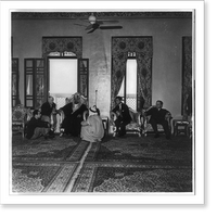 Historic Framed Print, [Abdul Aziz Bin Alsaud in his palace, Saudi Arabia] - 3,  17-7/8" x 21-7/8"