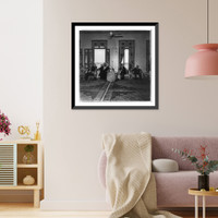 Historic Framed Print, [Abdul Aziz Bin Alsaud in his palace, Saudi Arabia] - 3,  17-7/8" x 21-7/8"