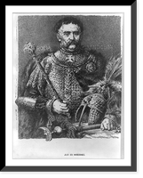 Jan III Sobieski, King of Poland, 1624-1696, Antique Poster