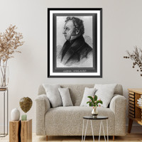 Ludwig Uhland, 1787-1862, Antique Wall Art