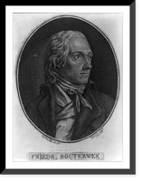 Historic Framed Print, Friedrich Bouterwek, 1766-1828,  17-7/8" x 21-7/8"
