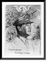 Gen. Douglas Mac Arthur, 1880-1964, Vintage Print