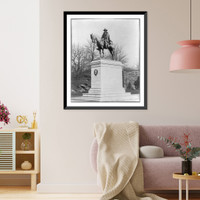 Equestrian statue of Ulysses S. Grant by Daniel Chester French, in Fairmont Park, Philadelphia, Vintage Wall Art