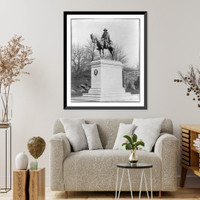 Equestrian statue of Ulysses S. Grant by Daniel Chester French, in Fairmont Park, Philadelphia, Vintage Wall Art