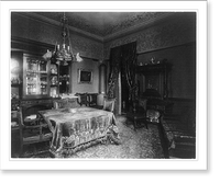 Historic Framed Print, [Barber house, Washington, D.C. - dining room],  17-7/8" x 21-7/8"