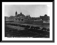 Historic Framed Print, Salamanca - 1892 - Vista general desde la Escuela de la Vega,  17-7/8" x 21-7/8"