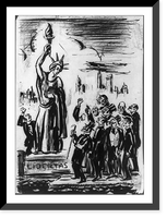 Chorus of parsons: Hey, take your arm down don't you know this is Sunday?"", Antique Print