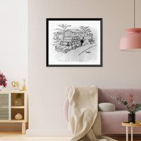 Speed it up, Joe, he's gaining on us"", Antique Wall Art