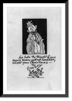 Vintage Americana Print - Christmas - We hope the thought of one man's