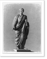 Historic Framed Print, [Full lgth., statue of Caesar Auguste],  17-7/8" x 21-7/8"