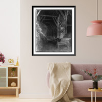 Tithe Barn at Great Cokkeswell, Historic Print