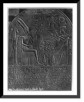Historic Framed Print, Bas-relief dans le temple de Karnak Egypte.Bonfils.,  17-7/8" x 21-7/8"