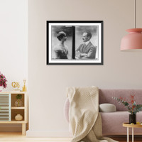 Half lgth., portraits of Bertha Krupp and her husband, Vintage Poster