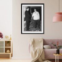 U.S. Under Secretary of State Sumner E. Welles and Hermann G&ouml;ring in Carinhall - Welles and G&ouml;ring shaking hands, full length Classic, Vintage Print