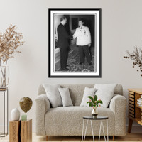 U.S. Under Secretary of State Sumner E. Welles and Hermann G&ouml;ring in Carinhall - Welles and G&ouml;ring shaking hands, full length Classic, Vintage Print