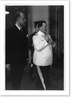 American Under Secretary of State Sumner E. Welles and Herman G&ouml;ring in Carinhall - Welles and G&ouml;ring walking together, three-quarter length, Historic Reproduction
