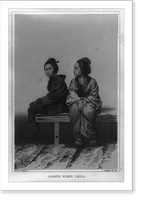 Japanese women, Simoda.dag. by E. Brown, Jr. ; T. Sinclair's lith., Phila, Antique Poster