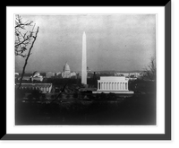Historic Framed Print, D.C. Washington - 1923 - The Mall,  17-7/8" x 21-7/8"