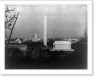 Historic Framed Print, D.C. Washington - 1923 - The Mall,  17-7/8" x 21-7/8"