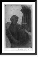 Lydia reading, turned toward right, Vintage Print