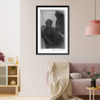 Lydia reading, turned toward right, Vintage Print