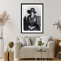 The black hat (Emma in a black hat).Geo. Bellows, Historic Print
