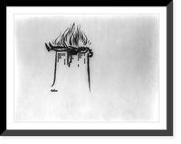 Historic Framed Print, The funeral pyre of the cities,  17-7/8" x 21-7/8"