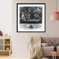 Puggs Graces etched from his original Daubing, Antique Print
