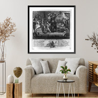 Puggs Graces etched from his original Daubing, Antique Print
