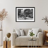 Historic Framed Print, A monument dedicated to posterity in commemoration of ye incredible folly transacted in the year 1720,  17-7/8" x 21-7/8"