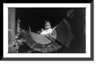 Small child of Joseph Medill McCormick? family sitting up in baby carriage, Antique Wall Art