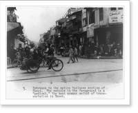 Entrance to the native business section of Hanoi, Vintage Print