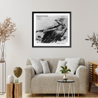 Historic Framed Print, Bad day for Jim Crow,  17-7/8" x 21-7/8"