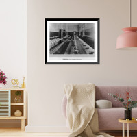 Historic Framed Print, Ellis Island: Dining Hall - main building,  17-7/8" x 21-7/8"