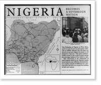Historic Framed Print, Nigeria Becomes a Sovereign Nation,  17-7/8" x 21-7/8"