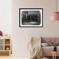 Historic Framed Print, [The Flint Cotton Mill, Spinning room. Small girls are employed here but not in evidence this noon.] Location: [Fall River, Massachusetts].,  17-7/8" x 21-7/8"