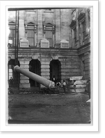 The Lincoln column, first monolith raised, Nov. 1860, Presidential election, being S. column of connecting corridor, Vintage Poster