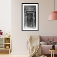 Historic Framed Print, [Bronze doors for the east portico of the Senate wing, U.S. Capitol],  17-7/8" x 21-7/8"