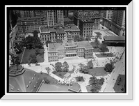 Historic Framed Print, City Hall and Park, N.Y.,  17-7/8" x 21-7/8"