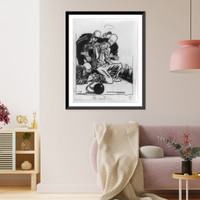 Thomas committee members beating and chaining a man labeled Movies"", Antique Wall Art