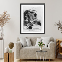 Thomas committee members beating and chaining a man labeled Movies"", Antique Wall Art
